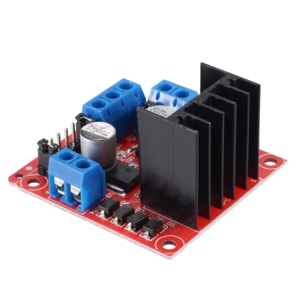 Модуль платы двигателя L298N с двойным мостом H для Arduino UNO автомобильный робот L298