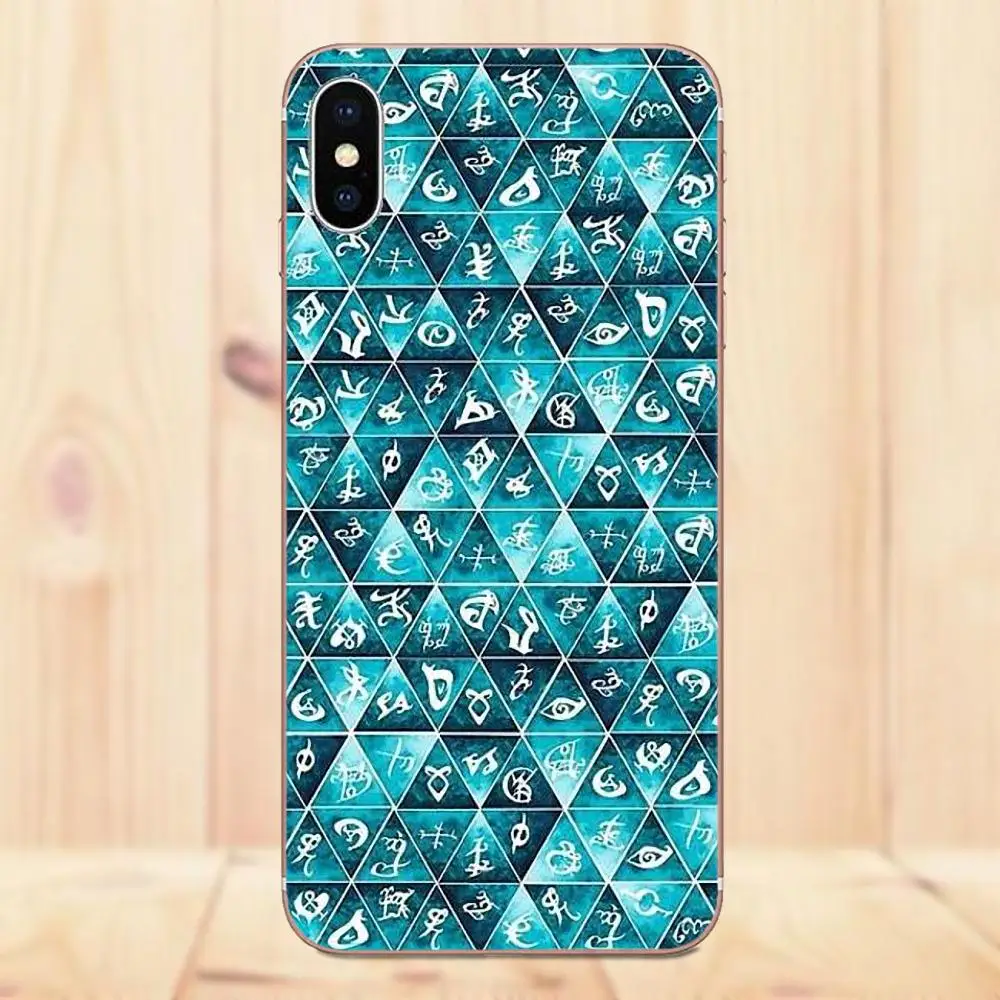 Maerknon ТПУ Роскошный Американский ТВ Shadowhunter Руны Для Galaxy Alpha Core Prime Note 4 5 8 S3 S4 S5 S6 S7 S8 S9