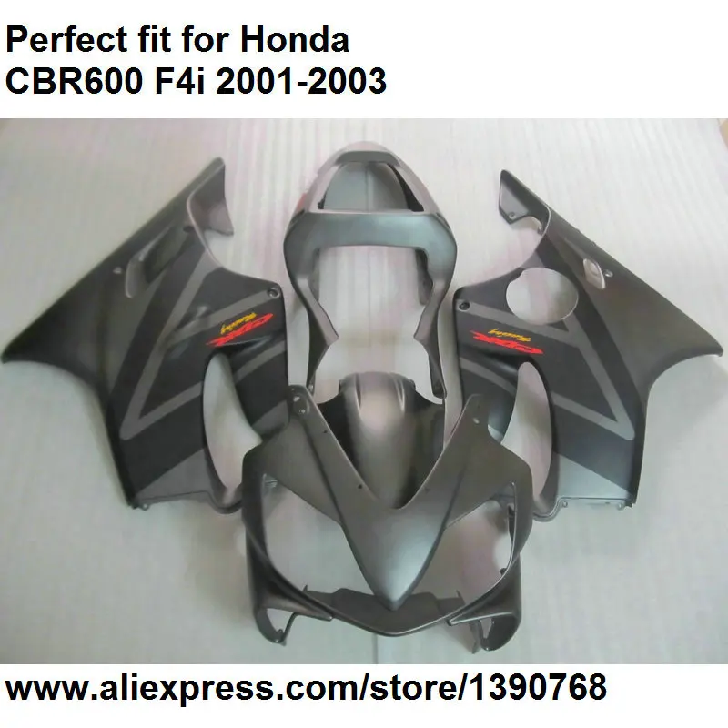 

ABS plastic fairings for Honda CBR 600 F4i 01 02 03 silver fairing kit CBR600F4i 2001 2002 2003 DZ107