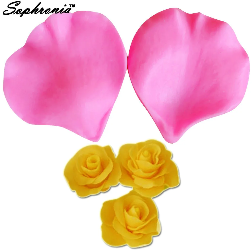 

20pcs/set M239 Rose Petal Leaf Silicone Molds Sugar Paste Candy Chocolate Mold Fondant Cake Decorating ToolsPolymer Clay Moulds