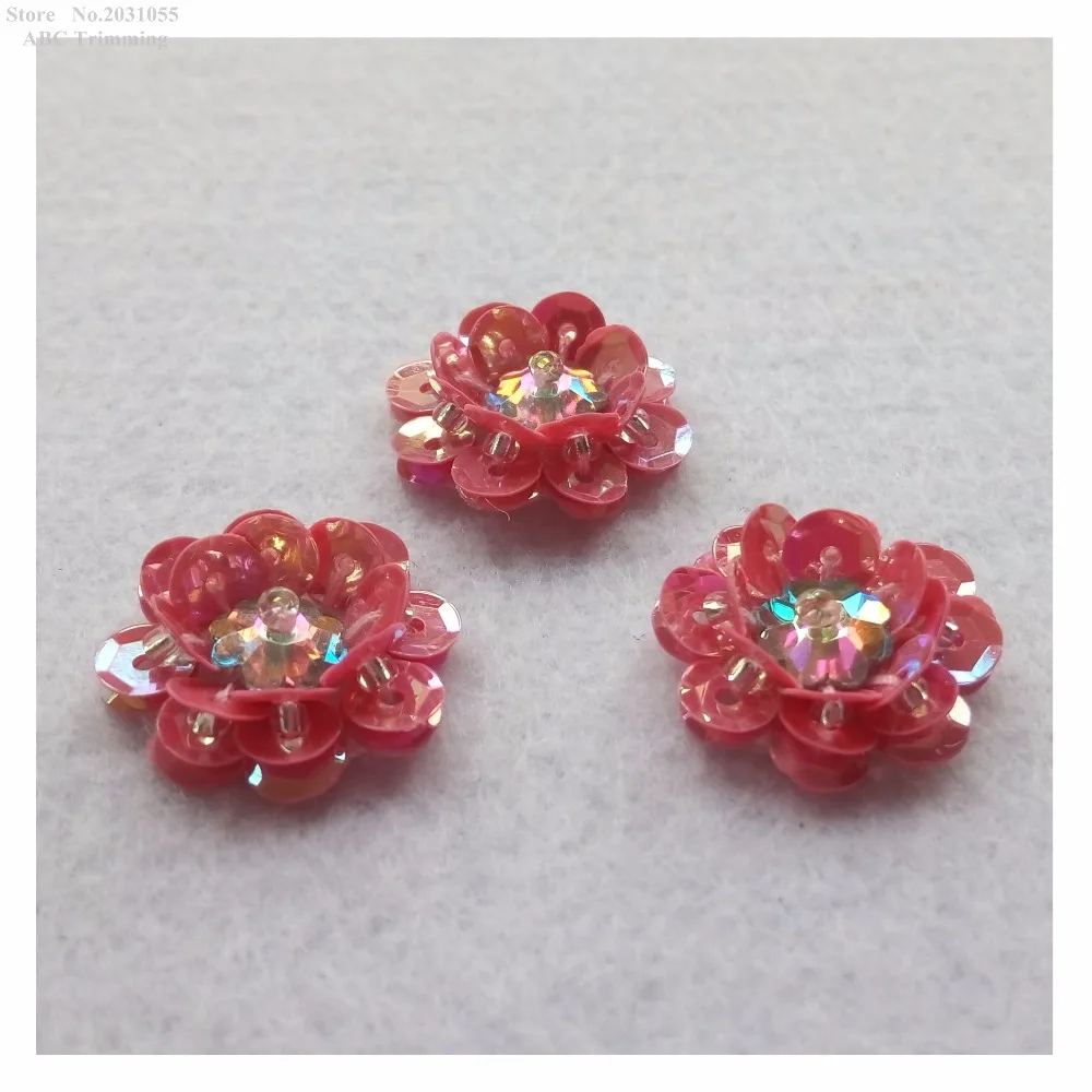 Новинка 3D блестящее стеганое платье с блестками и цветочной аппликацией швейное