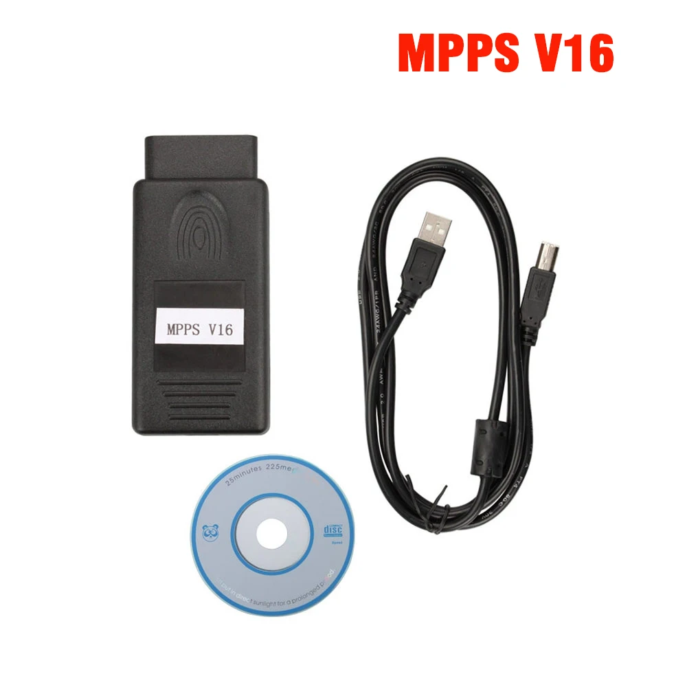 mpps v16 Высокое качество SMPS MPPS V13.02 может мигалка чип Тюнинг ЭБУ перекарта OBD2 Профессиональный диагностический кабель последние - Цвет: mpps v16
