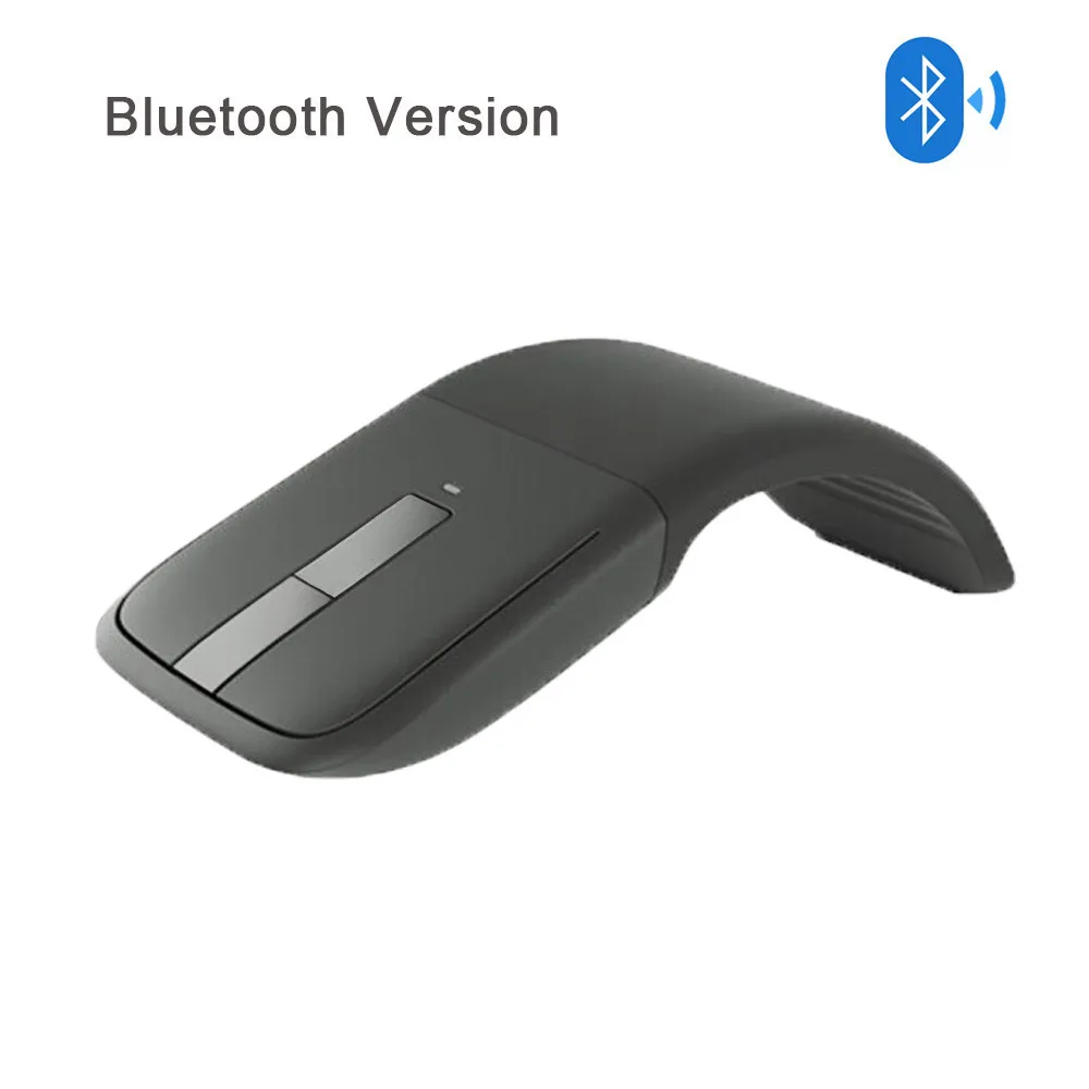 Bluetooth Version Bluetooth складная мышь для microsoft Arc сенсорная беспроводная мышь Складная 1200 dpi оптическая мышь портативная дорожная ультра тонкая Mause - Цвет: Bluetooth Version