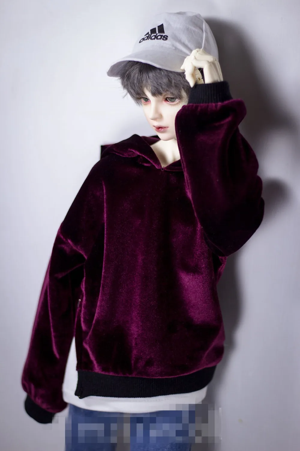Крутая бархатная куртка с капюшоном для куклы BJD 1/4 1/3 SD13 SD17 Одежда CMB153|doll clothes|doll
