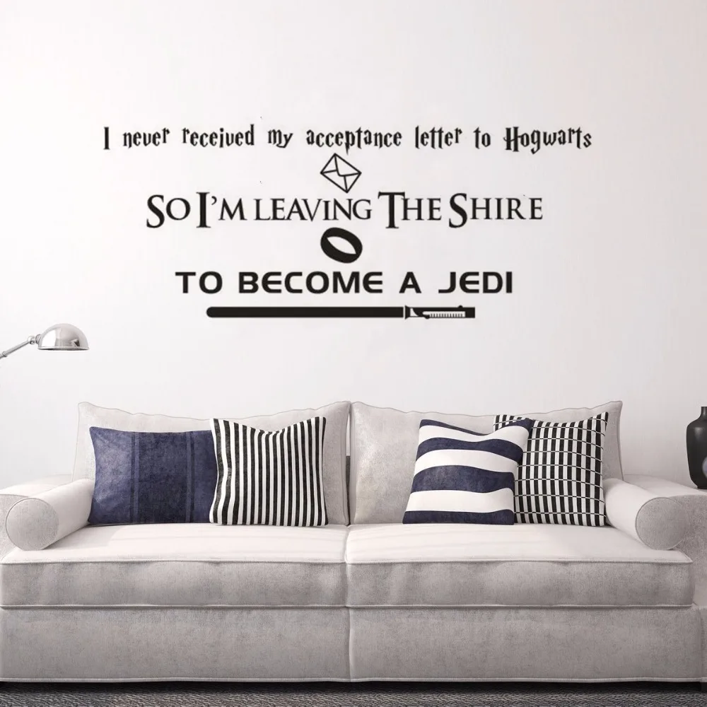 Популярные фильмы Настенный декор Гарри Поттер Quote настенные Властелин колец