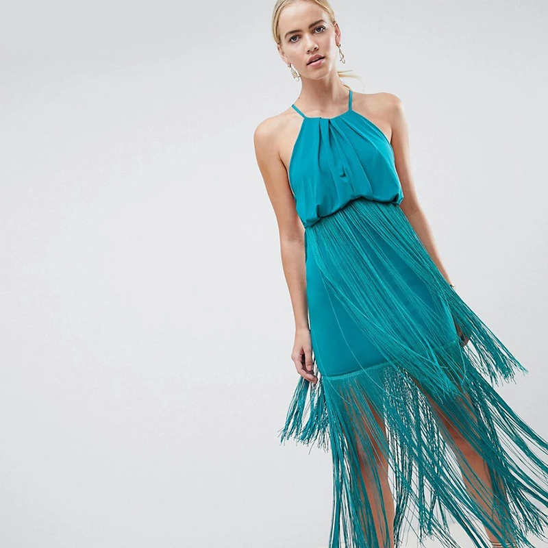 Платье на бретелях в европейском стиле коллекция 2019 года сезон весна лето