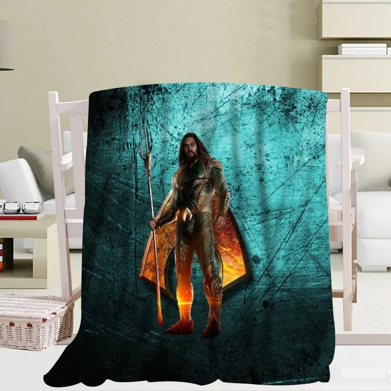 Prezzo Aquaman Coperte Di Viaggio Divano Coperta Di Flanella Di Corallo Del Panno Morbido Coperte Di Tessuto Morbido Personalizzata Per Divano/Letto/Auto Portatile Coperte