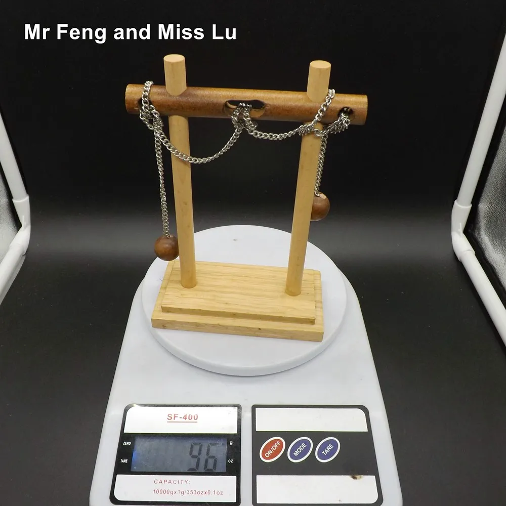 Одиночная цепь 3D деревянная веревочная головоломка IQ магический трюк мозговая