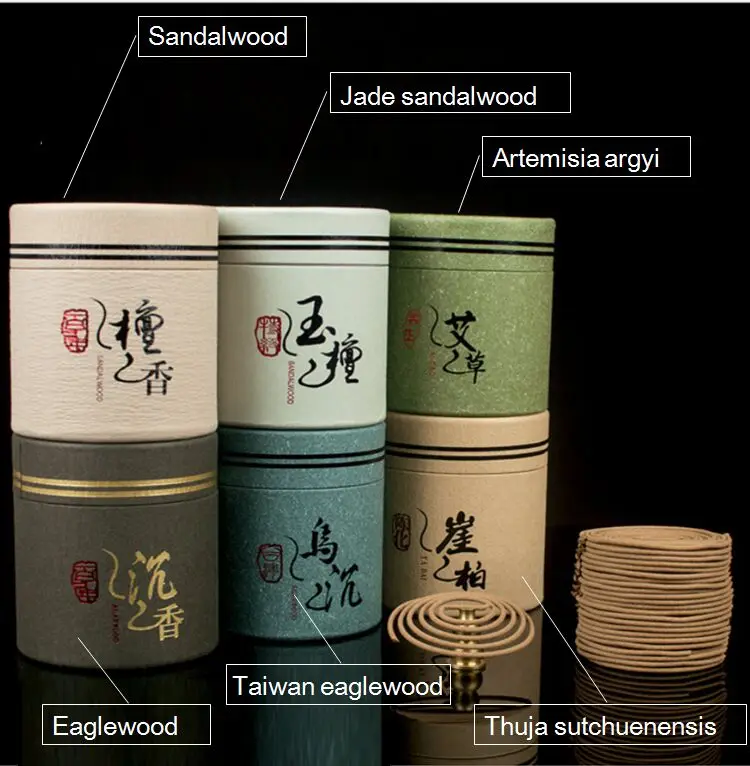 48 катушек в коробке натуральная катушка для благовоний Будда благовония нефрит