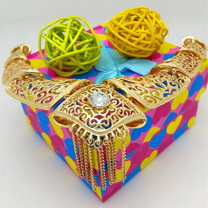 Мода 2020 золотой цвет нигерийские Свадебные африканские бусы ювелирный набор