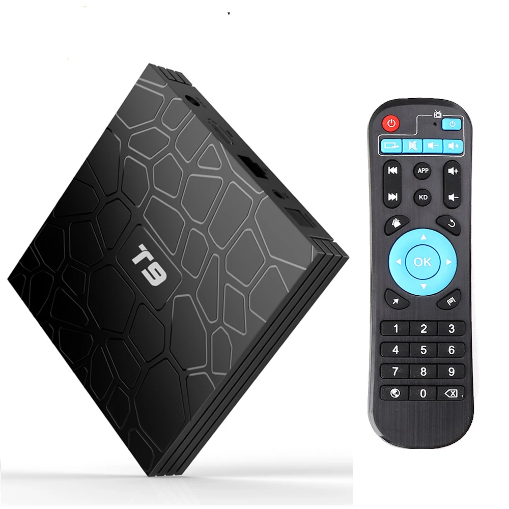 T9 4 Гб 64 RK3328 четырехъядерный Смарт Android 8 1 ТВ бокс Bluetooth 0 H2.65 4K 2 ГГц/5 ГГц wifi