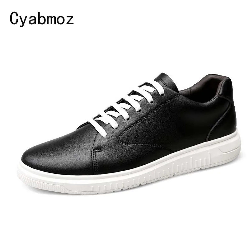 

Cyabmoz New 2018 Men Shoes Brand Flat Shoes Men Fashion Lace-up Male Shoes Footwear Comfortable Men Casual Shoes Big Size