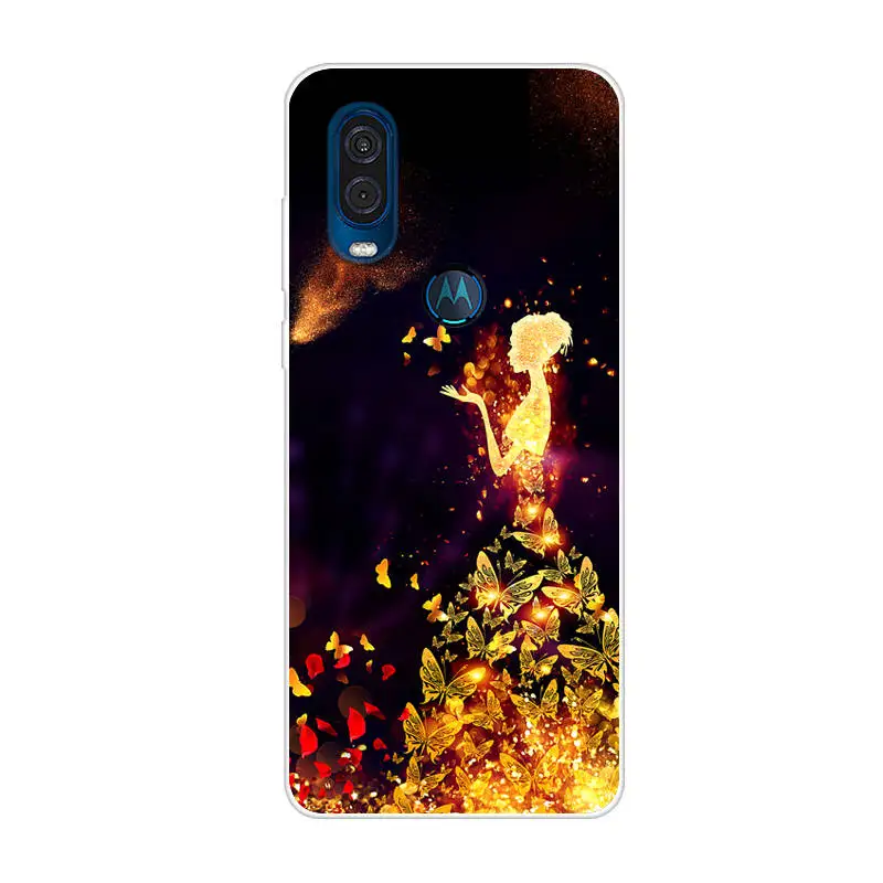 Чехол для Motorola One Action Phone Case Moto Cover XT1970 силиконовый мягкий чехол из ТПУ задней