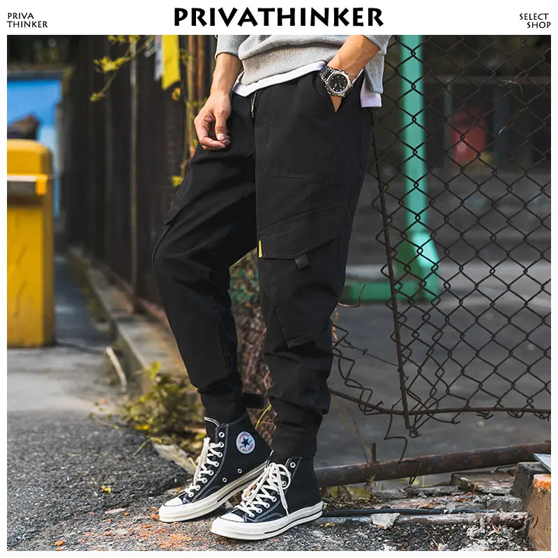 Privathinker дизайнерские брюки карго мужские 2019 s японские уличные джоггеры хип хоп