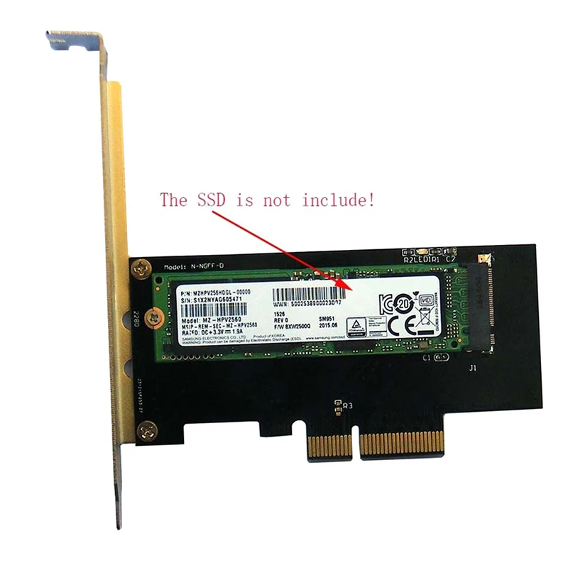 Адаптер преобразователя NVMe AHCI PCIe X4 M.2 NGFF SSD в PCIE 3 0 X4|Платы расширения| |