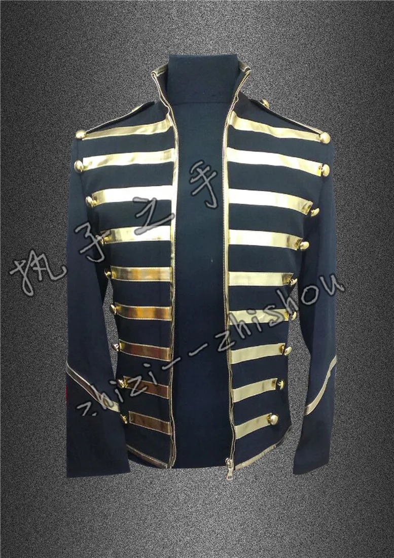 

new 2016 male singer Napoleon wind coat The European and American stars dj dancer stage jacket costumes !