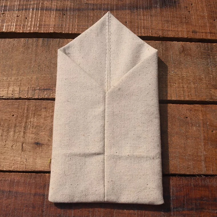 

50pcs Vintage 4"x8" Jute Hessian Burlap Wedding Tableware Pouch Pocket Cutlery Holder Bags Table Decorations Favor