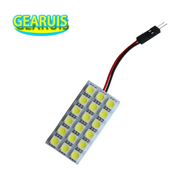 100 Набор 24 в грузовик 18 SMD 5050 светодисветодиодный T10 BA9S купольная гирлянда
