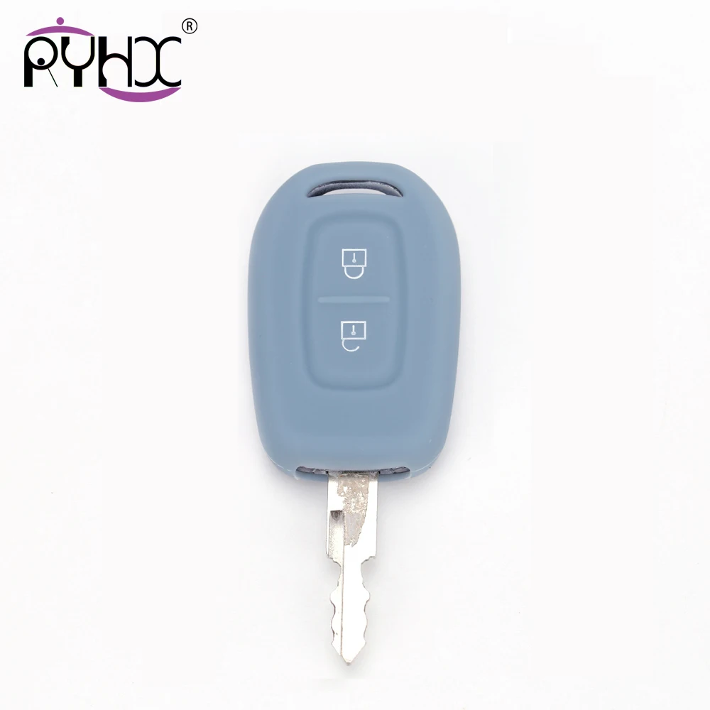 RYHX for Dacia Sandero Logan Duster 2017 2018 2019 2 Button Silicone Car Remote Key Fob Cover Accessories | Автомобили и
