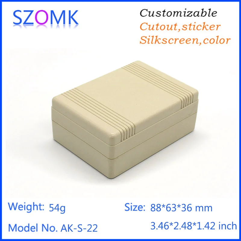 Пластиковый корпус для электроники пластиковый (1 шт.) 88*63*36 мм szomk Электрический abs