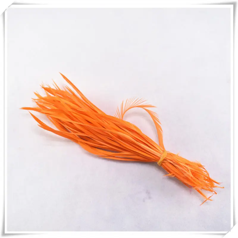 Orange 20 шт-100 шт./лот, тонкие мягкие перья индейки марабу, Промытые гусиные перья для рукоделия, платья/украшения/Рождество/шляпа - Цвет: Orange