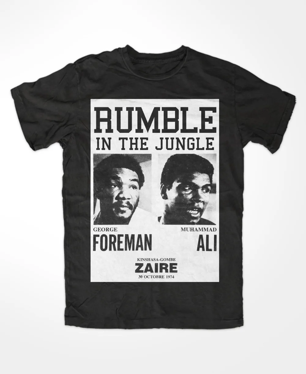 

2019 Summer Style Fashion T-Shirt Muhammad Ali 2 , King of The Ring , Boxings , KO, Rumble In The Jungle Funny Tee Shirt