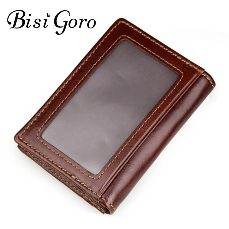 BISI GORO 2019 мужские кожаные дизайнерские кошельки Винтажный чехол кошелек для монет