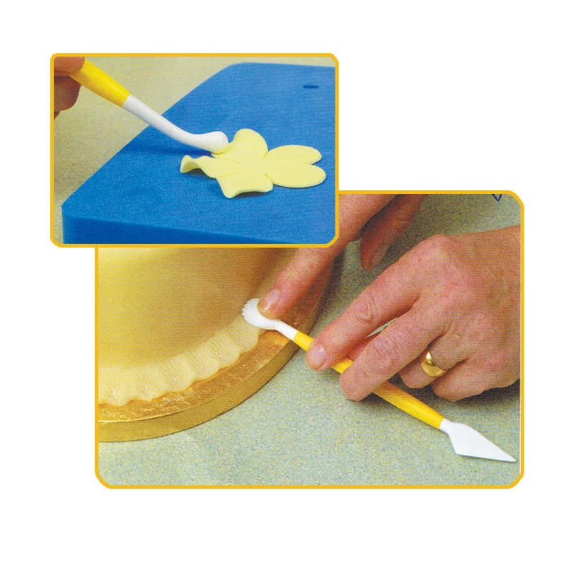 Розовый сахар цветок резьба ручка Fondant (сахарная) декорирование тортов
