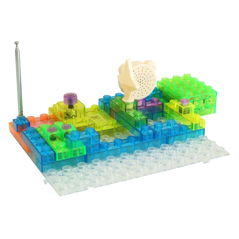 44 шт. Детский конструктор электронные схемы|building blocks|light bricktoys educational |
