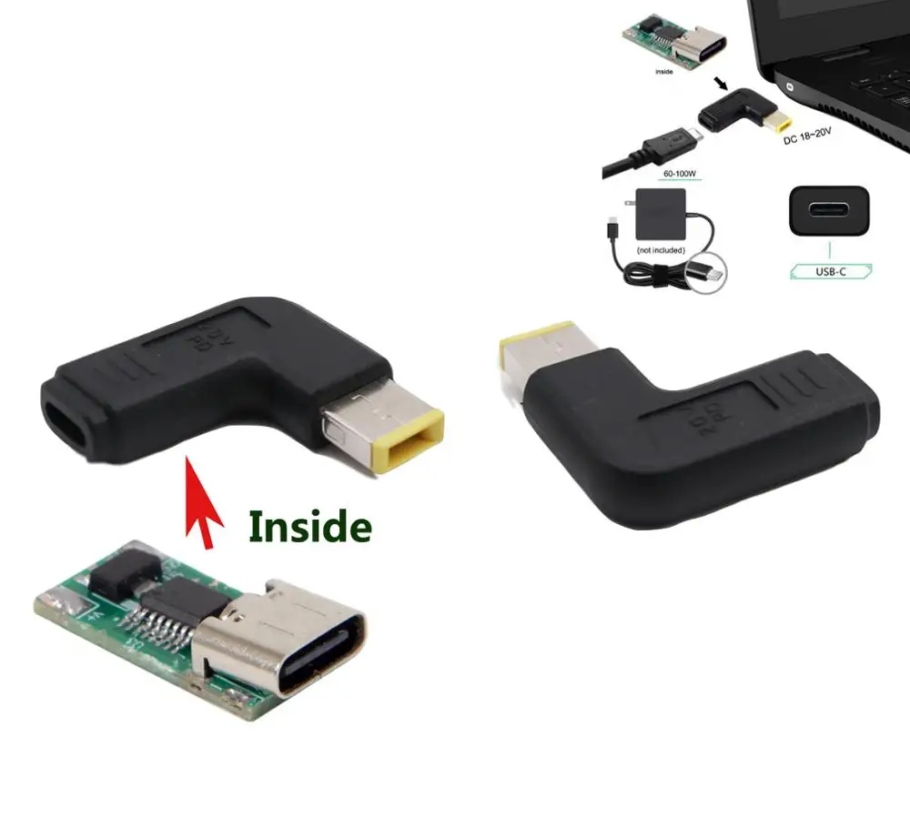 65 Вт usb type C зарядное устройство адаптер 5 в USB зарядное устройство 20 в 3.25A Ноутбук Ac адаптер питания для lenovo E420 E430 T61 T60p Z60T T60 T420