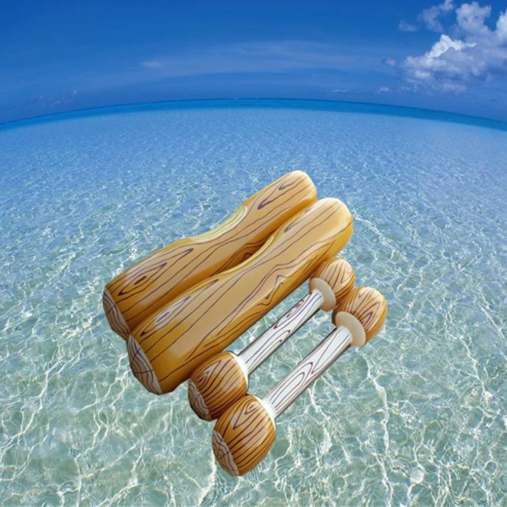 4 шт. плавающий ряд лодки плот столкновения дерево зерна ананас Единорог надувной