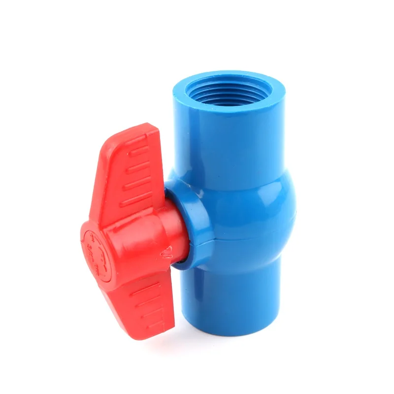 1 шт. 3/4 &quotx 3/4&quot 25 мм до ПВХ шаровой клапан Слип запорная ручка Клапан трубы