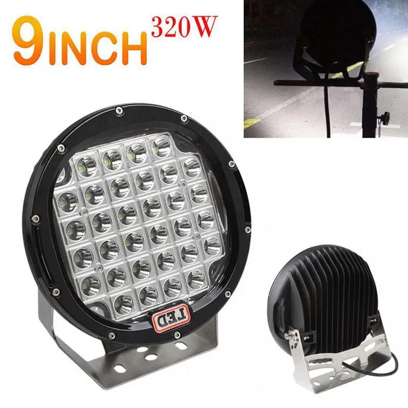 Светодиодный рабочий свет автомобиля комбо 9 дюймов 320 Вт круглый XPL светодиодный