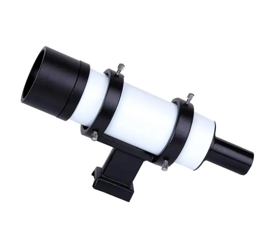 Белый Искатель прицел 7X Увеличение астрономический телескоп Finderscope оптические прицелы с перекрестной сеткой 7x50 Быстрая - Цвет: Белый