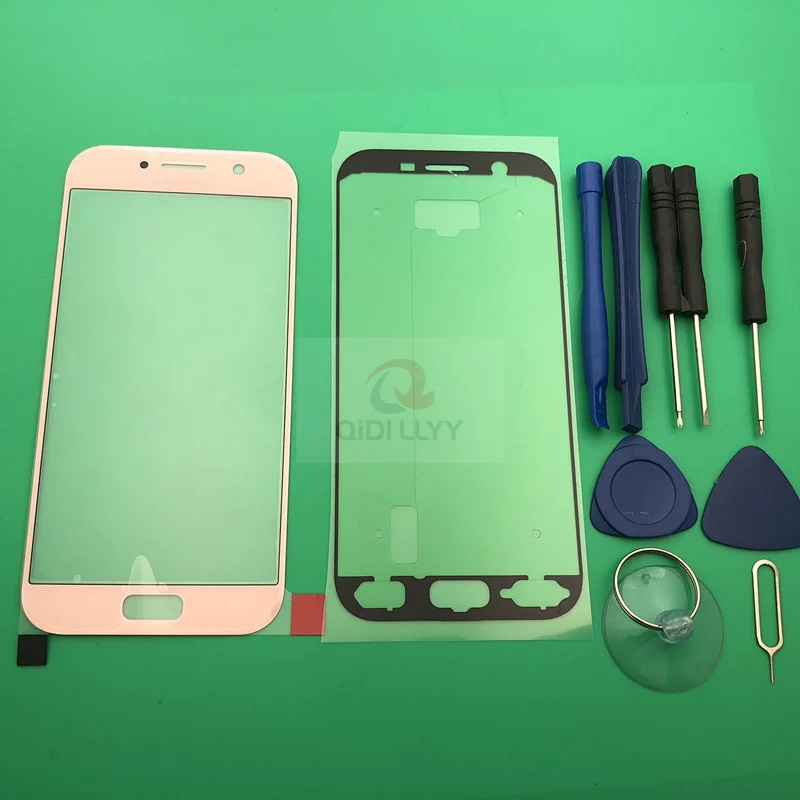 AAA+ качество Замена внешнего стекла для Samsung Galaxy A5 A520 A520F ЖК-дисплей сенсорный экран Переднее стекло Внешний объектив