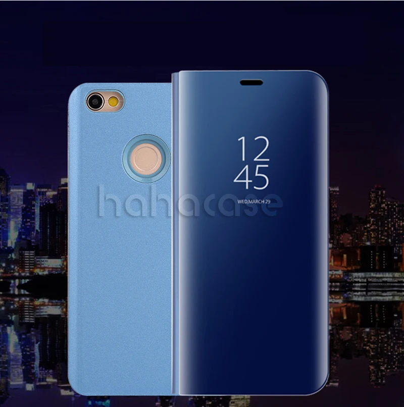 Умный кожаный зеркальный чехол с откидной крышкой для Xiaomi Mi 9T CC9E 9 8 SE A1 Mix Max 3 Redmi 7A 6