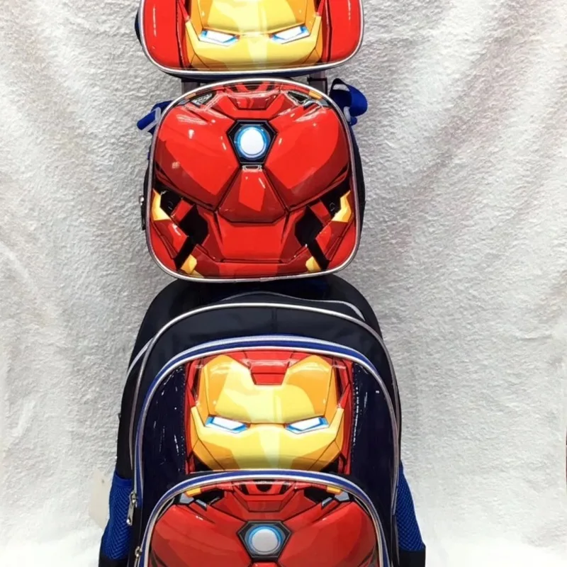 3 шт./компл. Сумки на колесиках для начальной школы Капитан Америка Человек паук