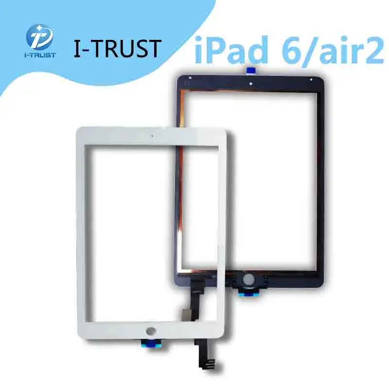 Горячая Распродажа OEM сенсорный стеклянный экран дигитайзер для iPad air 2 Передняя