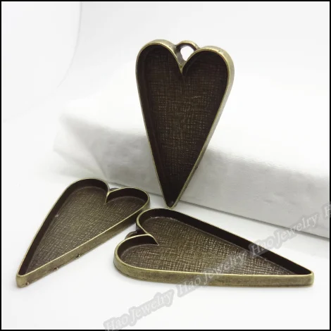 20 шт винтажная подвеска в форме сердца античная бронза подходит для браслетов