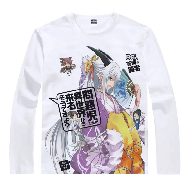 A Dark Rabbit Has Seven Lives T-Shirts Men Hip Hop Long Sleeve Anime Shirt Kurousagi Kuro Usagi Cosplay Motivs Women | Мужская одежда