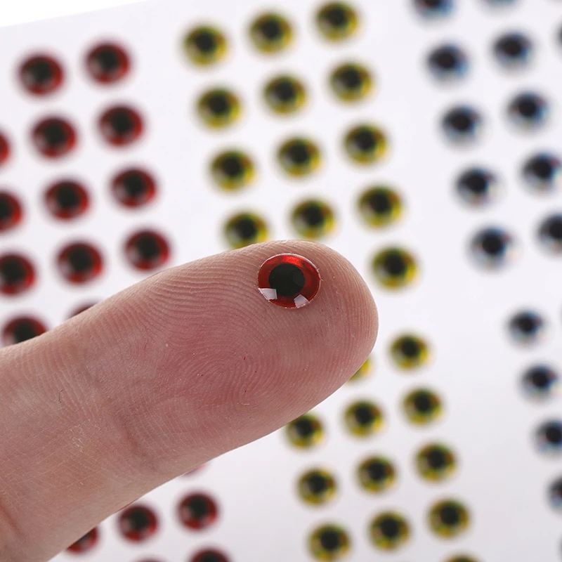 183/672pcs 3mm 4mm 5mm 6mm mixed sizes bionic 3D epoxy fishing eyes resin artificial lure fly | Спорт и развлечения