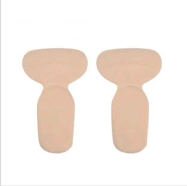 Beige Sunvo/вставка на заднюю пятку для обуви, Мягкая Т-образная подкладка на высоком каблуке, для снятия боли, защита для ног, подушка, стелька для женщин, вставка - Цвет: Beige