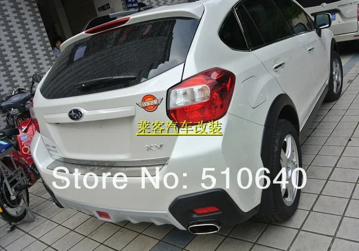 Rear Bumper Protector Threshold Door Sill Plate Trim For Subaru XV Impreza Hatchback 2012 2013 bh |