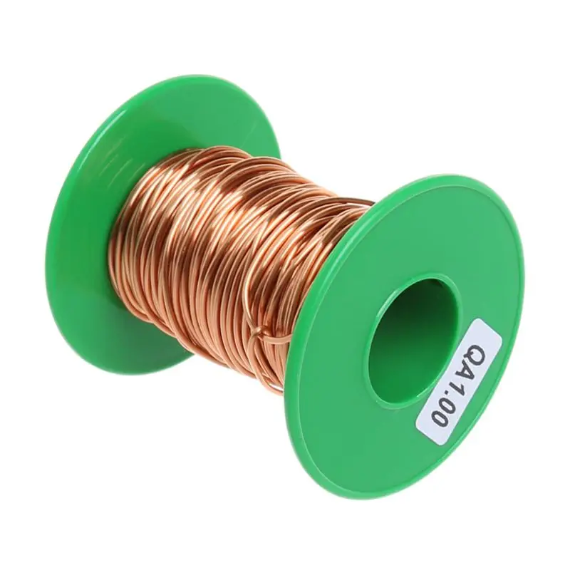 100Grams/lot 12m Polyurethane Enameled Copper Wire 1.0mm QA-1/155 Welding Wires |