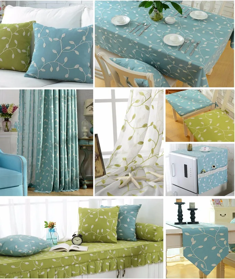 Свежая вышитая льняная диванная Подушка для домашнего интерьера Дерево