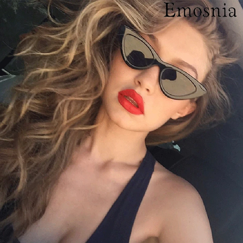 Женские и мужские солнцезащитные очки Emosnia винтажные треугольные в стиле ретро