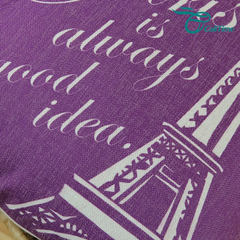 CaliTime фиолетовые декоративные подушки Подушка раковина чехол домашний диван