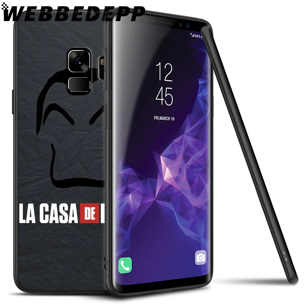 WEBBEDEPP La Casa De Papel мягкий чехол из ТПУ для Samsung Galaxy Note8 9 A10 A20 A40 A50 A60 A70 M10 M20 M30|Бамперы| |