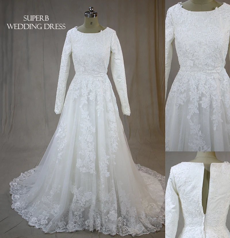 Платье для свадьбы с длинным рукавом платье невесты на заказ | Свадьбы и