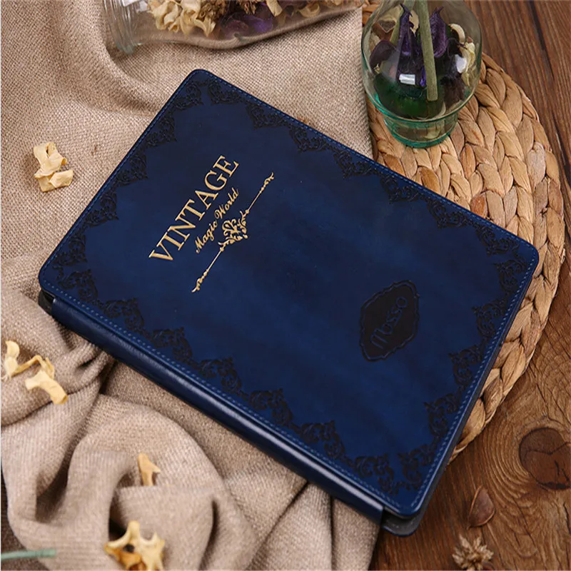 Оригинальный корейский Роскошный Ретро Кожаный чехол mosso с цветами по краям для